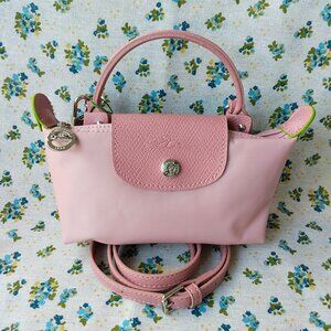 Longchamp Le Pliage Zipped Mini Tote Bag Pink